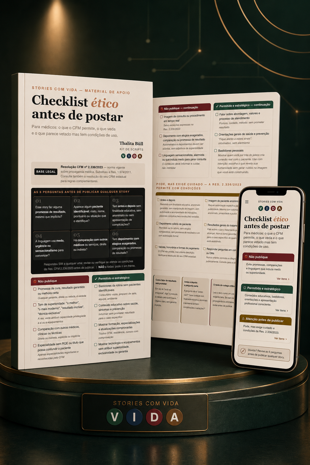 Mockup do Checklist Ético CFM