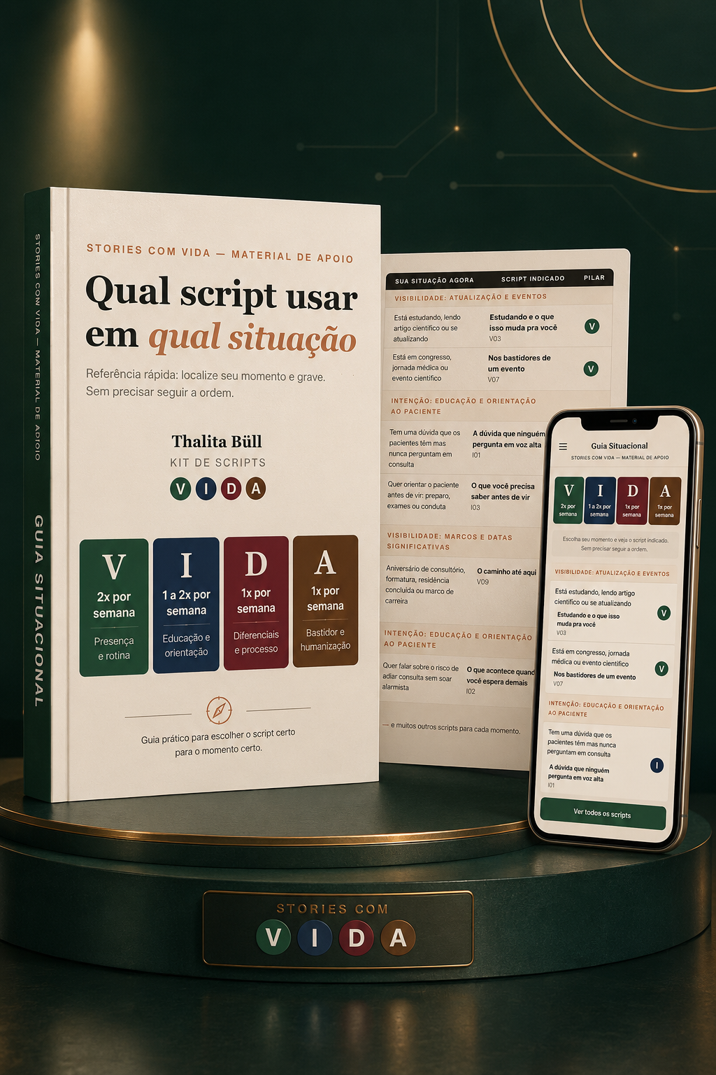 Mockup do Guia Situacional Stories com VIDA
